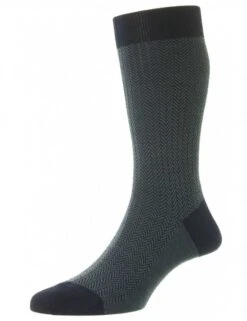 Pantherella Finsbury Herringbone Socks - Navy Blue Merino Wool Vintage Style -Fatbuddha Store finsbury herringbone socks navy p27442 95251 medium