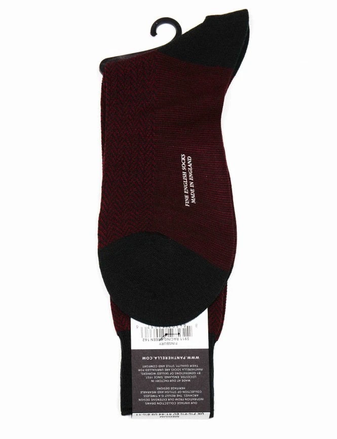 Pantherella Finsbury Herringbone Racing Green – Merino Wool Vintage Fine Gauge Socks 4 Pantherella Finsbury Herringbone Racing Green – Merino Wool Vintage Fine Gauge Socks - Image 2