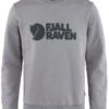 Fjallraven Logo Crew Sweat - Flint Grey -Fatbuddha Store fjallraven logo crew sweat flint grey p33153 118254 medium