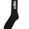 Obey Clothing Flash Crew Socks – Black with White Jacquard Logo 2 Obey Clothing Flash Crew Socks – Black with White Jacquard Logo -Fatbuddha Store flash socks black white p31944 111997 medium
