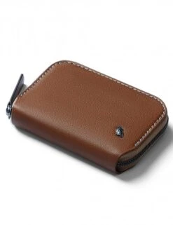 Bellroy Hazelnut Leather Zip - Folio Mini Sustainable Card Wallet