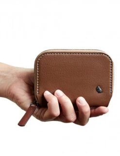 Bellroy Hazelnut Leather Zip - Folio Mini Sustainable Card Wallet -Fatbuddha Store folio mini hazelnut p35569 117018 medium