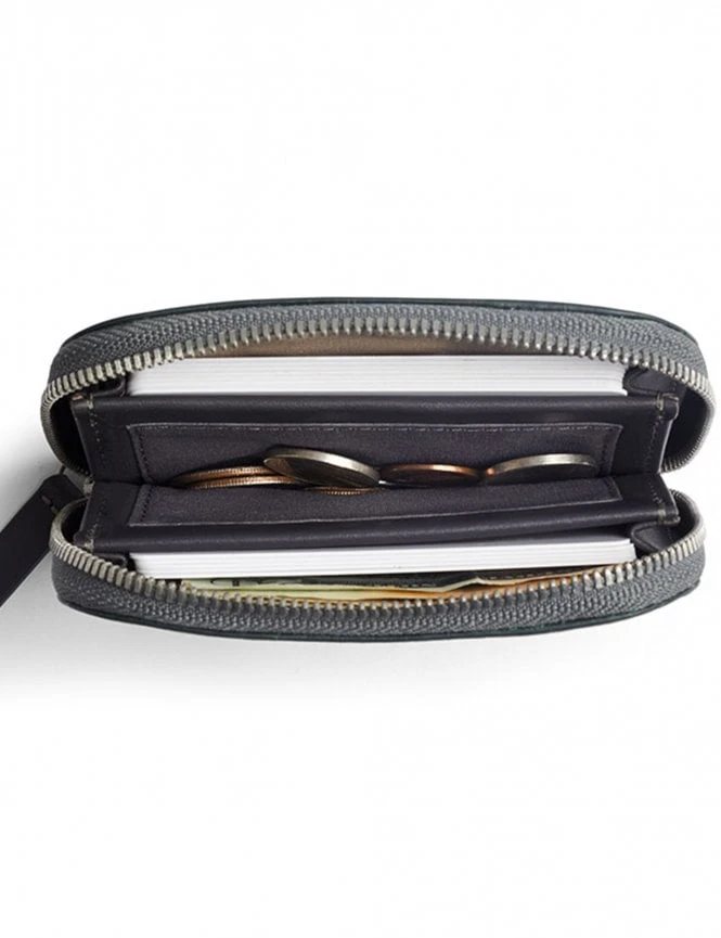 Bellroy Folio Mini Teal Eco-Tanned Leather Zip Wallet 4 Bellroy Folio Mini Teal Eco-Tanned Leather Zip Wallet - Image 2