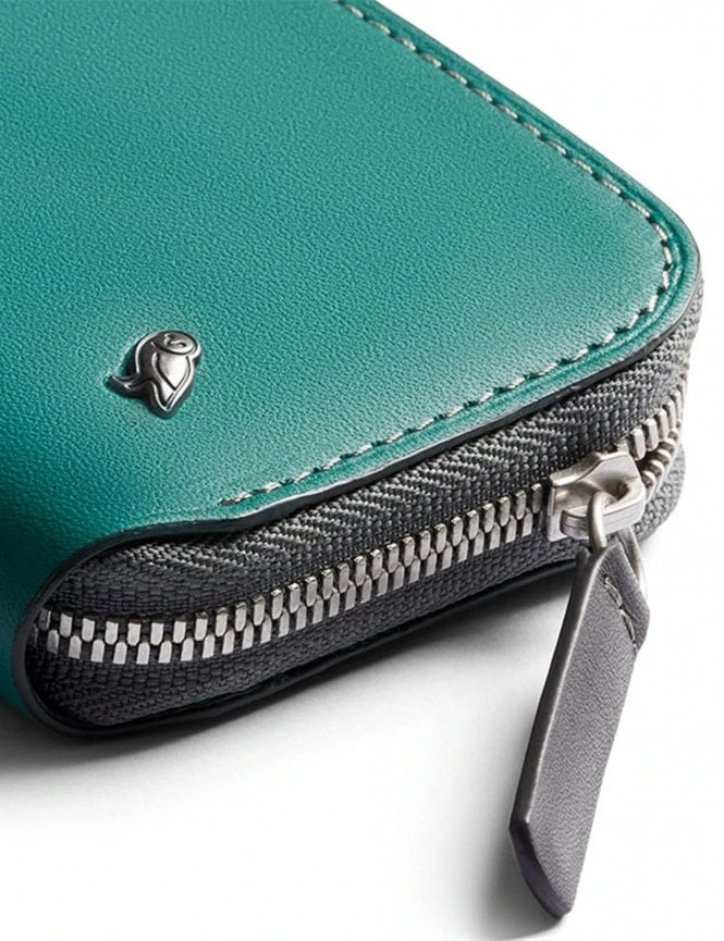 Bellroy Folio Mini Teal Eco-Tanned Leather Zip Wallet 8 Bellroy Folio Mini Teal Eco-Tanned Leather Zip Wallet - Image 6