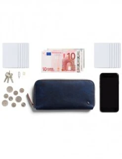Bellroy Folio Leather Wallet in Ocean – Slim Zip Phone & Card Organizer -Fatbuddha Store folio ocean p33286 112706 medium