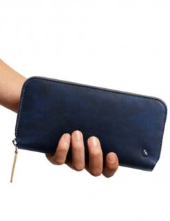 Bellroy Folio Leather Wallet in Ocean – Slim Zip Phone & Card Organizer -Fatbuddha Store folio ocean p33286 112708 medium