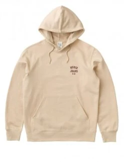 Nudie Jeans Franke Logo Hooded Sweat - Cream