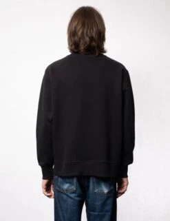 Nudie Jeans Frasse Logo Crew Sweat - Black 12 Nudie Jeans Frasse Logo Crew Sweat - Black -Fatbuddha Store frasse logo crew sweat black p30833 106423 medium