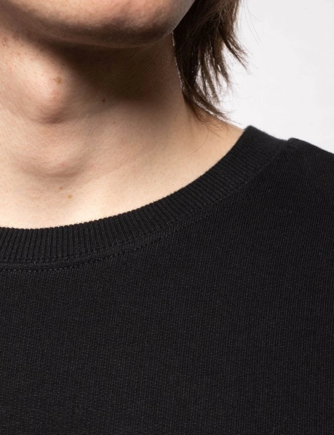 Nudie Jeans Frasse Logo Crew Sweat - Black 7 Nudie Jeans Frasse Logo Crew Sweat - Black - Image 5