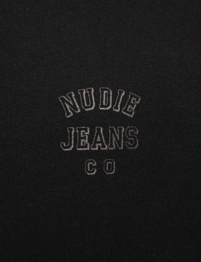 Nudie Jeans Frasse Logo Crew Sweat - Black 8 Nudie Jeans Frasse Logo Crew Sweat - Black - Image 6