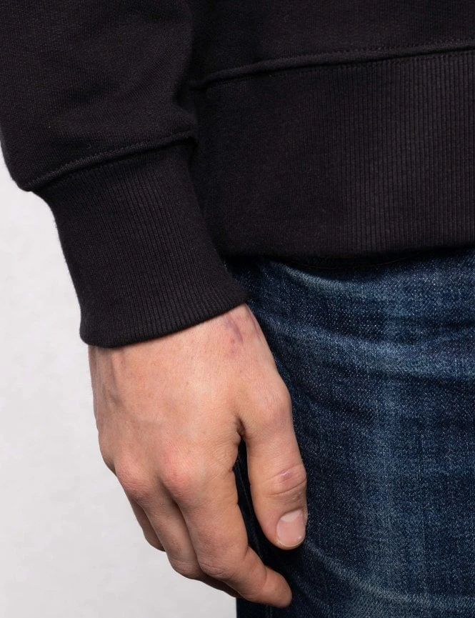 Nudie Jeans Frasse Logo Crew Sweat - Black 9 Nudie Jeans Frasse Logo Crew Sweat - Black - Image 7