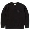 Nudie Jeans Frasse Logo Crew Sweat - Black -Fatbuddha Store frasse logo crew sweat black p30833 110656 medium