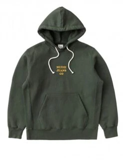 Nudie Jeans Fredrik Hooded Sweatshirt - Racing Green