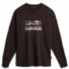 Napapijri Freestyle Long Sleeve Tee - Brown -Fatbuddha Store freestyle long sleeve tee brown p33100 113749 medium