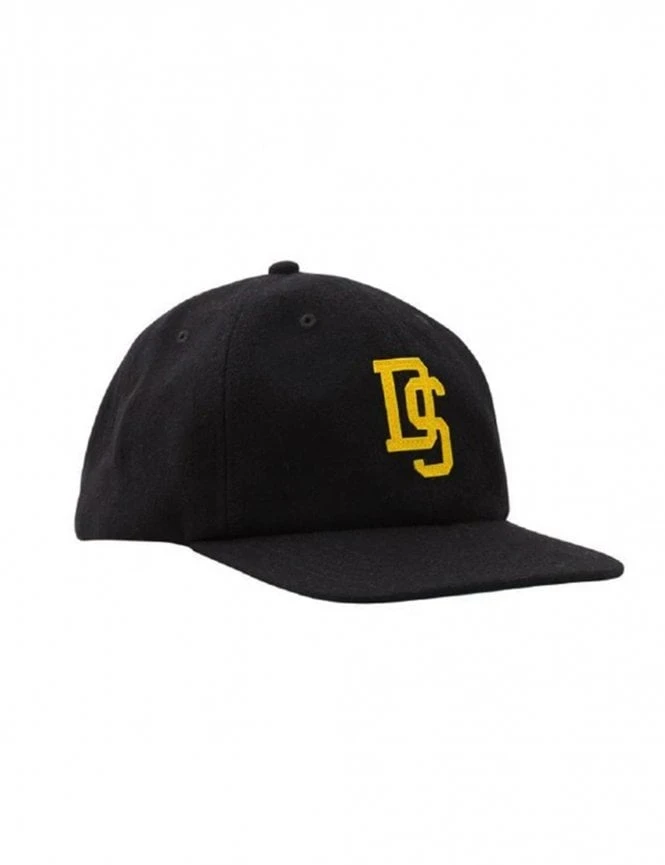 Dark Seas Black with Yellow DS Logo - Freshman Flat Bill Snapback Hat 3 Dark Seas Black with Yellow DS Logo - Freshman Flat Bill Snapback Hat