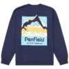 Penfield Geo Back Print Sweat - Navy Blazer