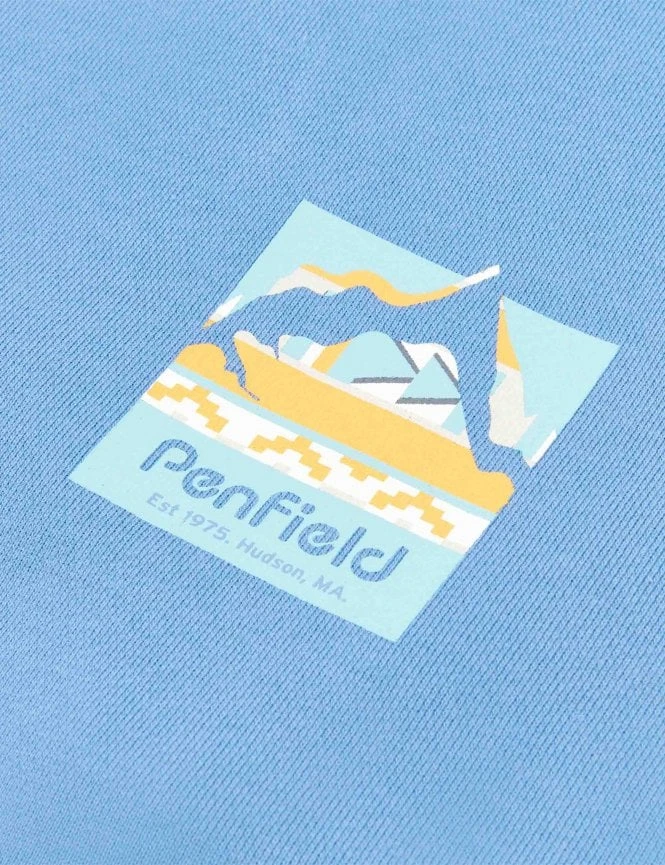 Penfield Geo Back Print Sweat - Riviera 5 Penfield Geo Back Print Sweat - Riviera - Image 3