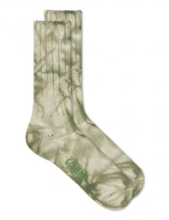 Anonymous Ism Green Go Hemp Dye - Ribbed Knit Crew Socks