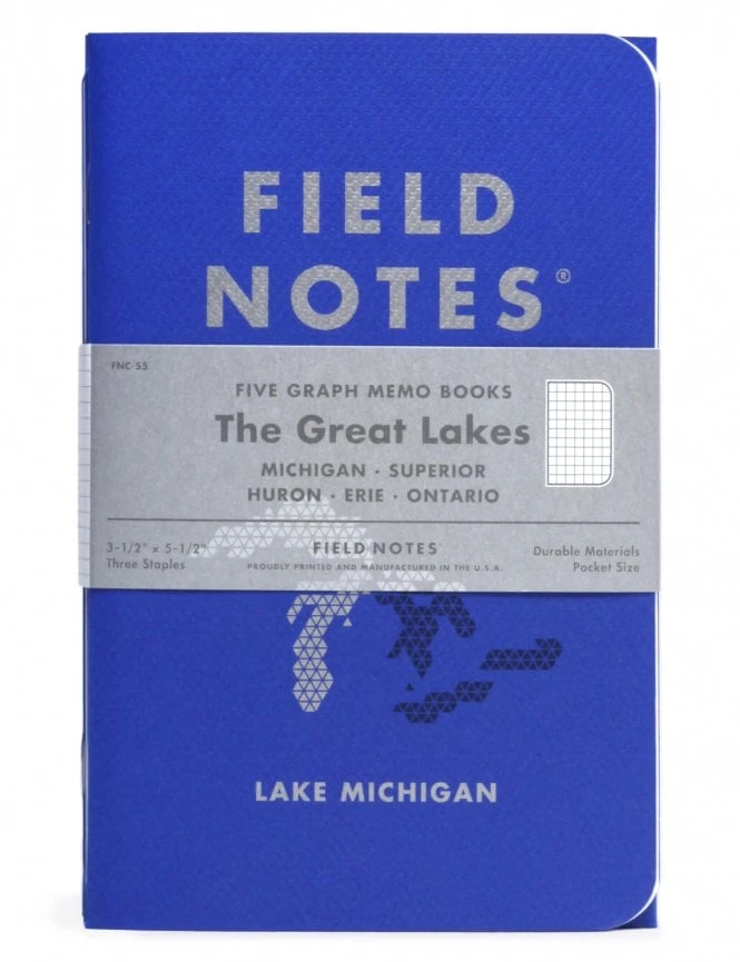 Great Lakes Notebooks - Five Lakes 3 Great Lakes Notebooks - Five Lakes