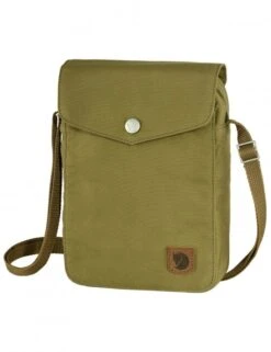 Fjallraven Greenland Pocket in Foliage Green – G-1000 HeavyDuty Eco S Large Shoulder Bag