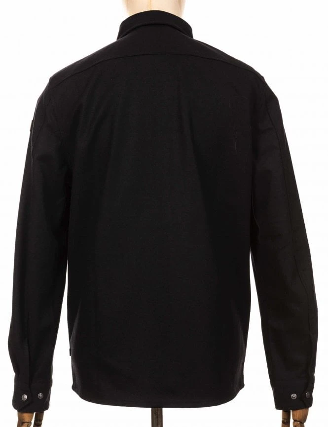 Fjallraven Greenland Re-Wool Shirt Jacket - Black 4 Fjallraven Greenland Re-Wool Shirt Jacket - Black - Image 2