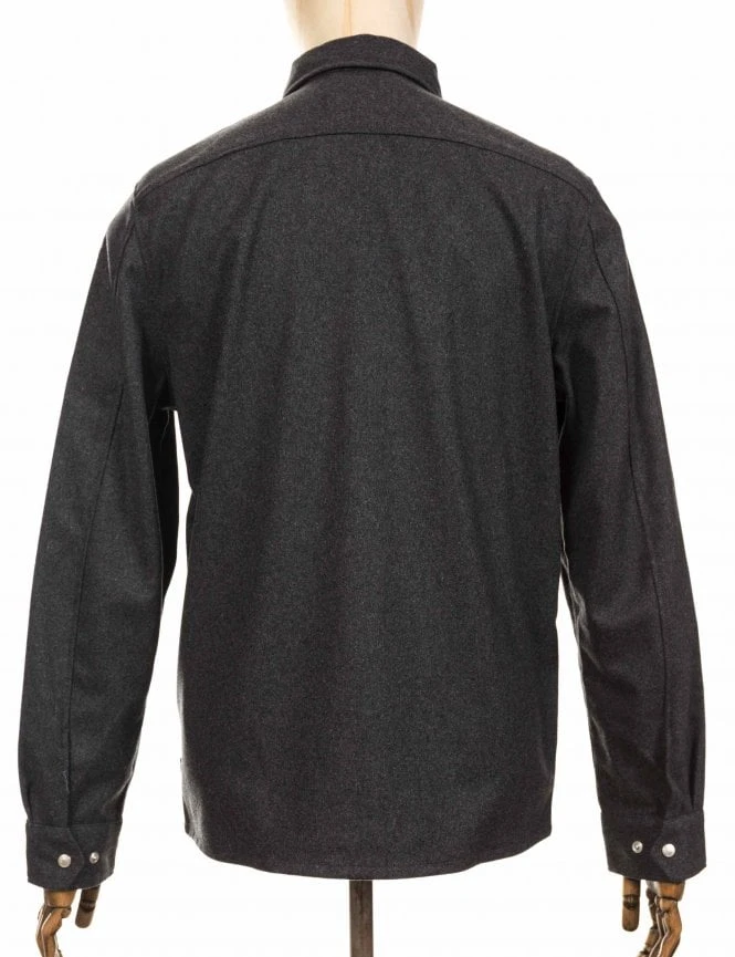 Fjallraven Greenland Re-Wool Shirt Jacket - Grey 4 Fjallraven Greenland Re-Wool Shirt Jacket - Grey - Image 2