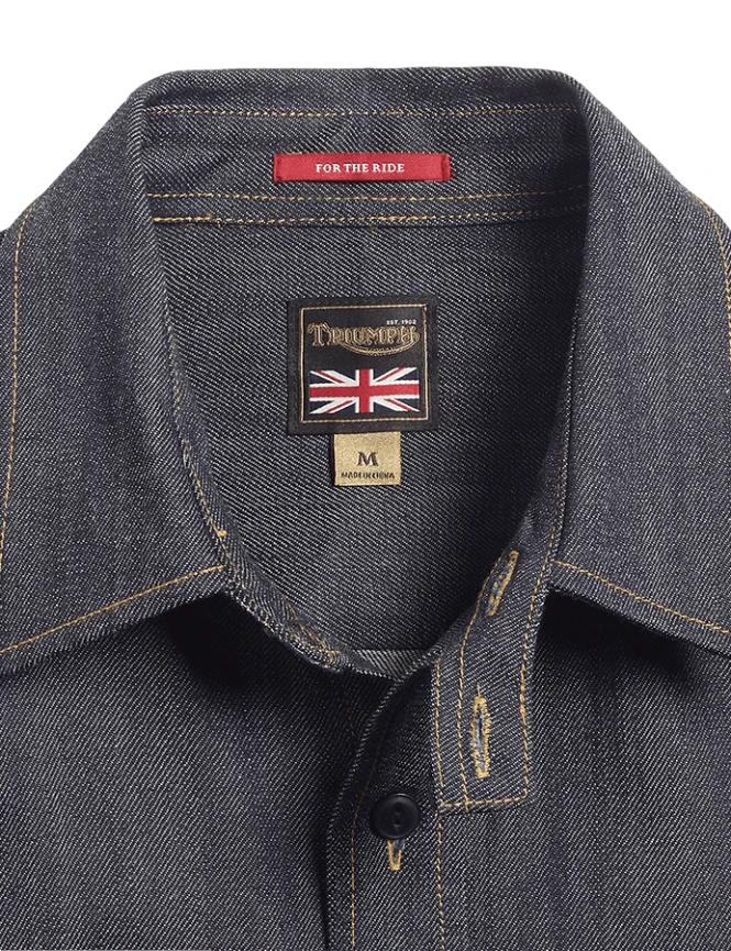 Hapton Denim Shirt - Indigo 5 Hapton Denim Shirt - Indigo - Image 3