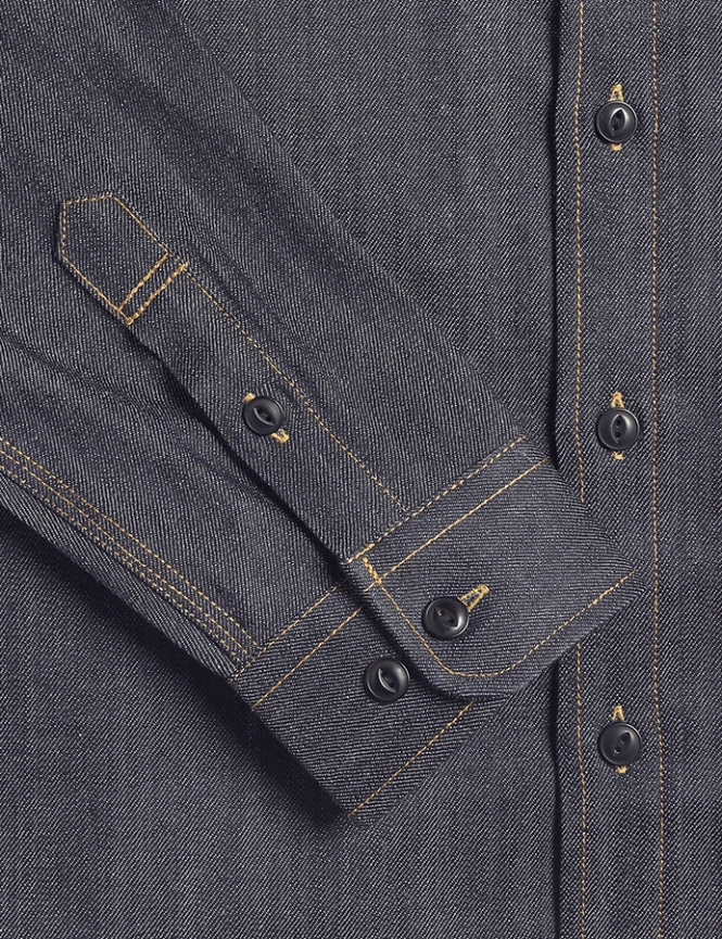 Hapton Denim Shirt - Indigo 6 Hapton Denim Shirt - Indigo - Image 4