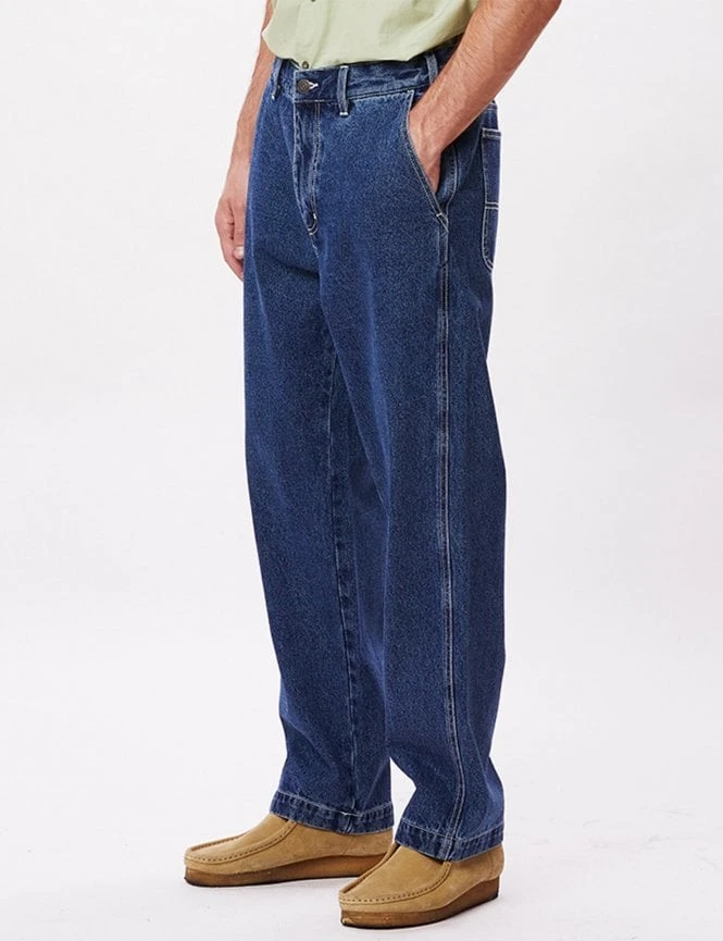 Obey Clothing Hardwork Carpenter Denim - Stonewash Indigo 4 Obey Clothing Hardwork Carpenter Denim - Stonewash Indigo - Image 2