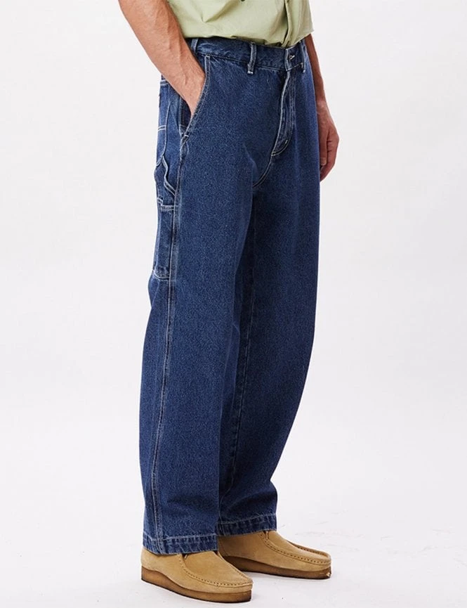 Obey Clothing Hardwork Carpenter Denim - Stonewash Indigo 7 Obey Clothing Hardwork Carpenter Denim - Stonewash Indigo - Image 5