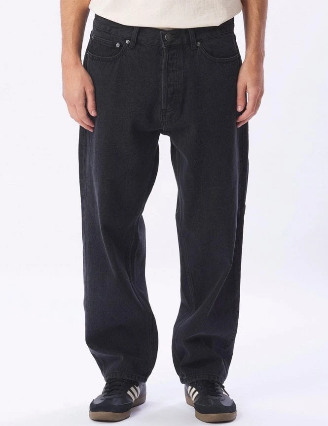 Obey Clothing Hardwork Denim Pant - Faded Black 5 Obey Clothing Hardwork Denim Pant - Faded Black - Image 3