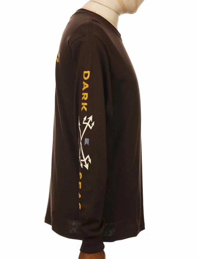 Headmaster Long Sleeve Tee - Coffee 5 Headmaster Long Sleeve Tee - Coffee - Image 3