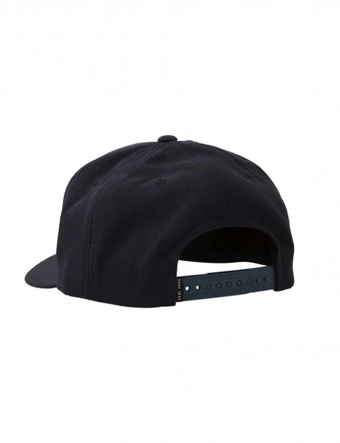Dark Seas Navy Blue Headmaster Series – Front Patch Logo Flat Bill Snapback Hat 4 Dark Seas Navy Blue Headmaster Series – Front Patch Logo Flat Bill Snapback Hat - Image 2