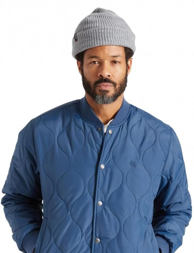 Brixton Heist Beanie - Light Grey Heather Classic Cuffed Knit Hat 4 Brixton Heist Beanie - Light Grey Heather Classic Cuffed Knit Hat - Image 2