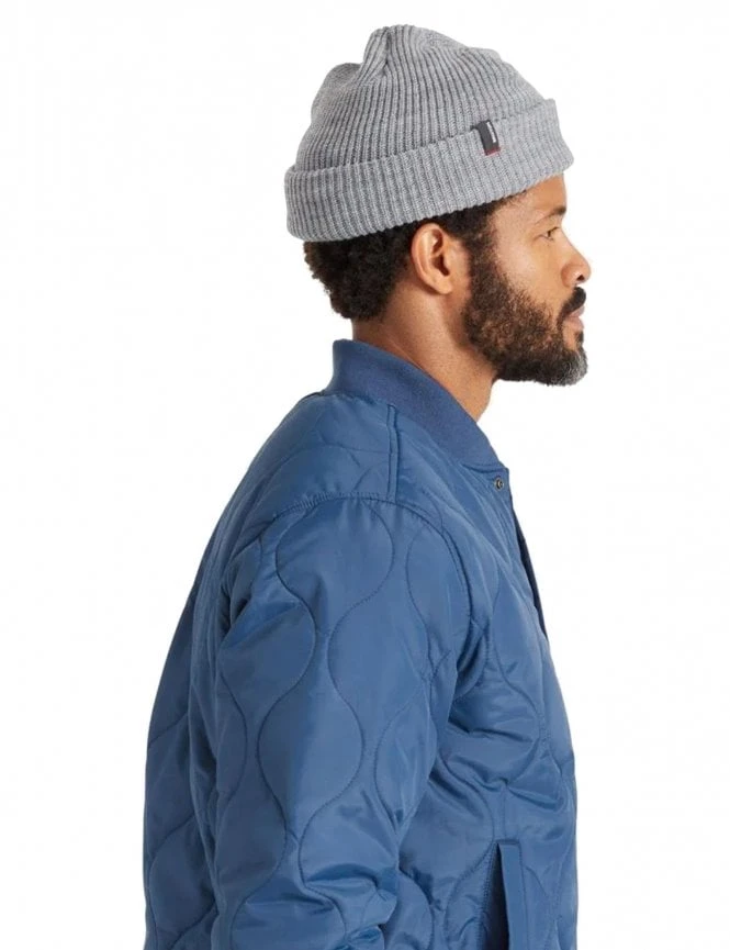 Brixton Heist Beanie - Light Grey Heather Classic Cuffed Knit Hat 6 Brixton Heist Beanie - Light Grey Heather Classic Cuffed Knit Hat - Image 4