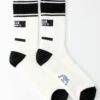 Rostersox Black Hello Tag Graphic – Ribbed Cotton Crew Socks 1 Rostersox Black Hello Tag Graphic – Ribbed Cotton Crew Socks -Fatbuddha Store hello socks black p34397 115215 medium