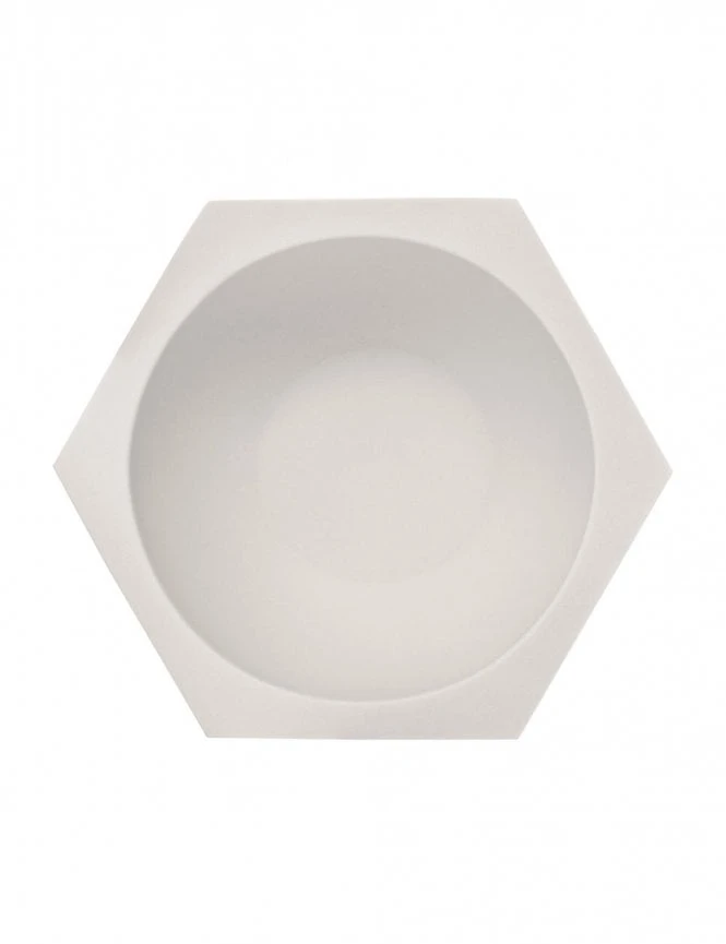 HEXAGON Porcelain Shaving Bowl - White 4 HEXAGON Porcelain Shaving Bowl - White - Image 2