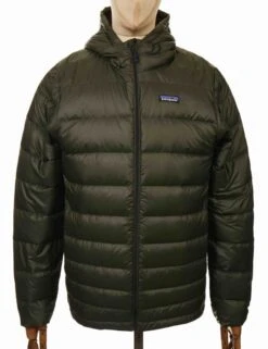 Patagonia Hi-Loft Down Hooded Jacket - Kelp Forest