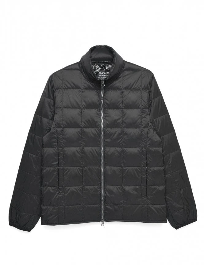 Hi-Neck Zip Down Jacket - Black 3 Hi-Neck Zip Down Jacket - Black