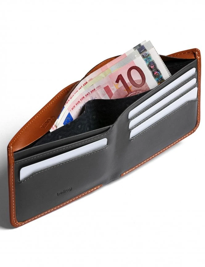 Bellroy Hide & Seek HI Wallet - Caramel Premium Leather RFID Protected Bifold 6 Bellroy Hide & Seek HI Wallet - Caramel Premium Leather RFID Protected Bifold - Image 4