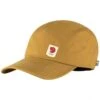 Fjallraven High Coast Lite Cap in Acorn – Reflective Logo Lightweight Curved Bill Hat