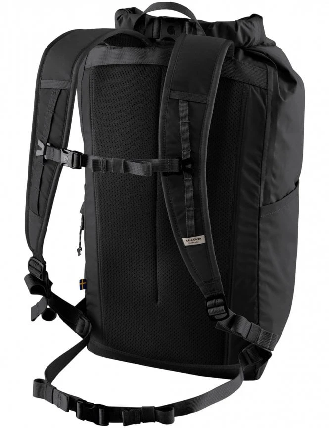 Fjallraven High Coast Rolltop 26L Waterproof Backpack - Black 4 Fjallraven High Coast Rolltop 26L Waterproof Backpack - Black - Image 2