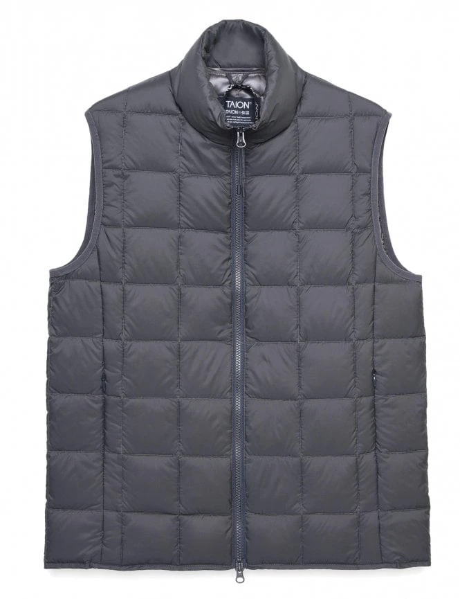 High Neck Zip Vest - Dark Charcoal 3 High Neck Zip Vest - Dark Charcoal
