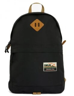 Deus Ex Machina Hinterlands Day Pack - Black Durable Nylon Utility Backpack