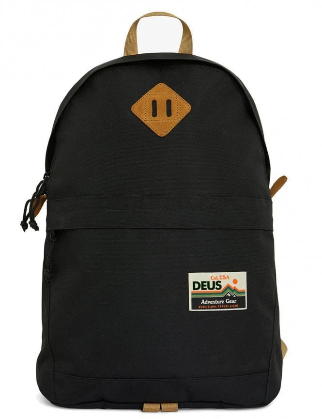 Deus Ex Machina Hinterlands Day Pack - Black Durable Nylon Utility Backpack 3 Deus Ex Machina Hinterlands Day Pack - Black Durable Nylon Utility Backpack