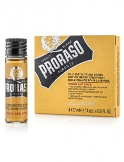 Proraso Hot Oil Beard Treatment (4x17ml) - Wood & Spice