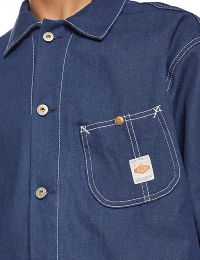Nudie Jeans Howie Chore Jacket - Blue 4 Nudie Jeans Howie Chore Jacket - Blue - Image 2