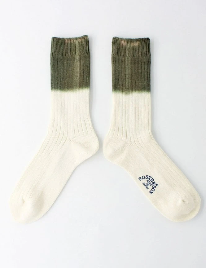 Rostersox HRD Rib Socks Green with Mint Contrast - Two-Tone Ribbed Crew Socks 3 Rostersox HRD Rib Socks Green with Mint Contrast - Two-Tone Ribbed Crew Socks