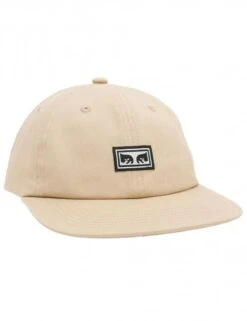 Obey Clothing Khaki Icon Eyes 6 Panel Strapback II - Flat Brim Streetwear Hat