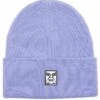 Obey Clothing Icon Patch Cuff Beanie Hat - Digital Violet